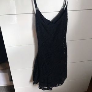 Abercrombie & Fitch mini navy lace dress